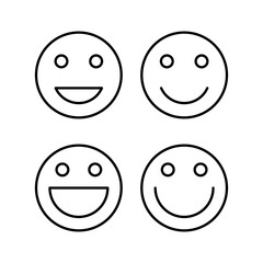 smile icon vector for web and mobile app. smile emoticon icon. feedback sign and symbol