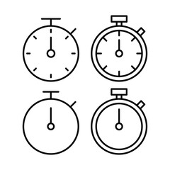 stopwatch icon vector for web and mobile app. Timer sign and symbol. Countdown icon. Period of time