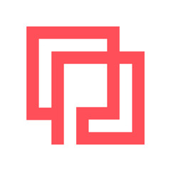 letter P monoline logo