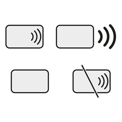 Wireless payment icon. Digital business. Vector illustration. Stock image.