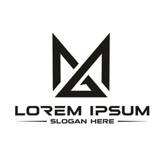 MG or GM monogram logo