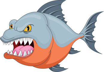 piranha fish cartoon