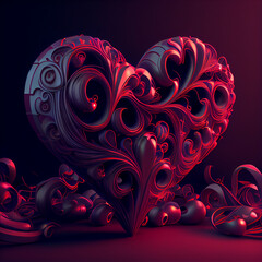 Valentines Day Graphic 3D Artist Rendering