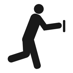 person open door icon vector