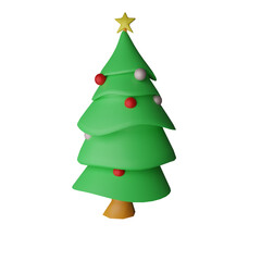 green christmas tree 3D modeling
