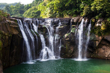 Fototapeta na wymiar Shihfen Waterfall in Taipei, Taiwan