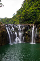 Fototapeta na wymiar Shihfen Waterfall in Taipei, Taiwan