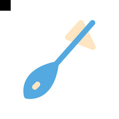 reflex hammer icon logo flat style vector