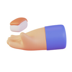 3d render japanese food sushi