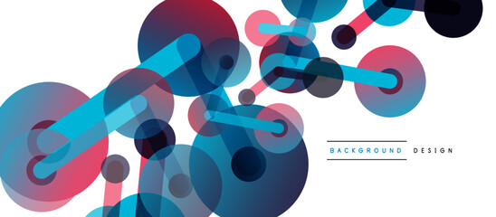 Network concept abstract background. Dots connection. Big data idea. Business template for wallpaper, banner, background or landing