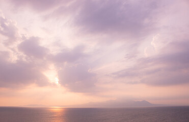 Panoramic view at Uto in Summer, Kumamoto, Japan