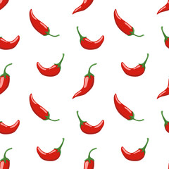 Red hot chilli pepper pattern