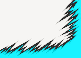 Abstract background with jagged spike pattern and with some copy space area