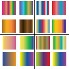 Fototapeta premium Gradient Color Swatches. Vector gradients background. Web Gradient. X style trend colors - Vector.eps