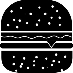 Burger icon vector, Burger sign vector on white background..eps