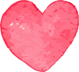 Watercolor cute Valentine's day elements