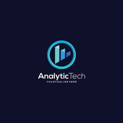 Simple Analytic Logo designs template, Business logo design