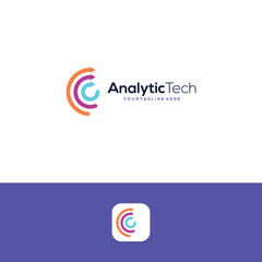 Simple Analytic Logo designs template, Business logo design