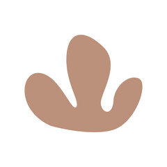 Floral Plant Botanical Abstract Boho Shape Element Vector Illustration