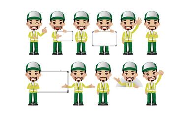 Set of people characters