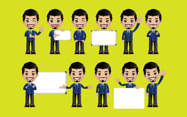 Set of man characters.