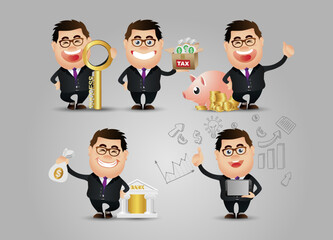 Cute People - businessman set 