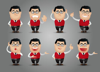 Cute People - businessman set 