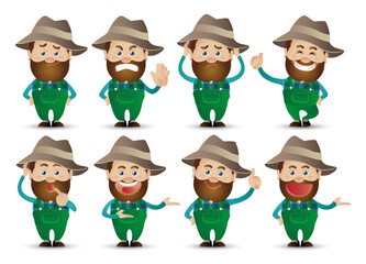 Cute People. Professional. farmer 