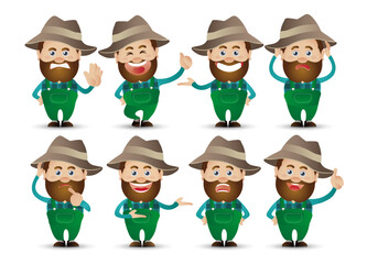 Cute People. Professional. farmer 