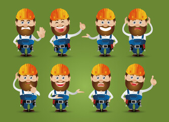 Cute People. Professional. worker