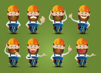 Cute People. Professional. worker