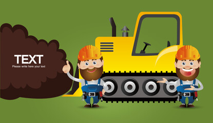 Cute People. Professional. worker