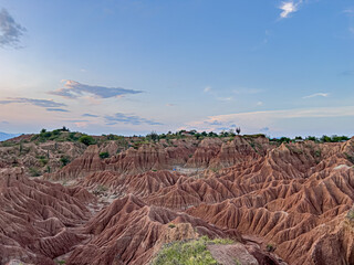 Tatacoa Desert landscape sunset