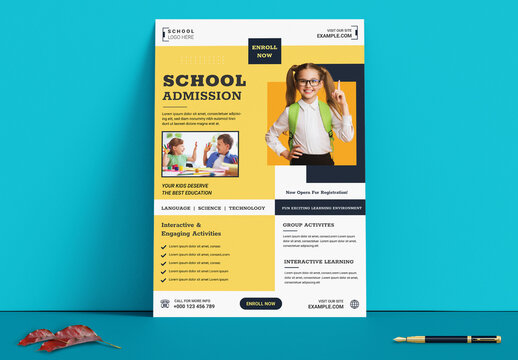 School Admission Flyer