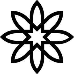 Vector mandala with Arabic pattern 