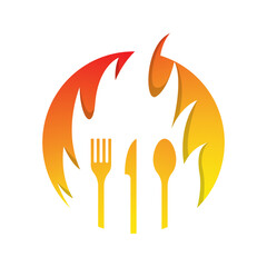 Restaurant logo template vector icon