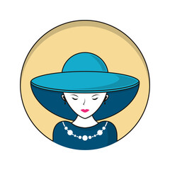 Beauty fashion logo vector icon