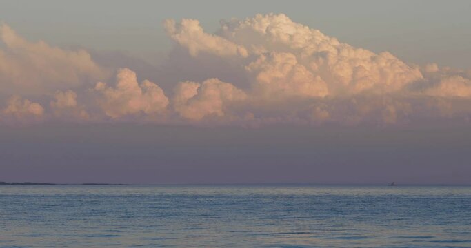Clouds over the Ocean at Avery Point Sunset Connecticut