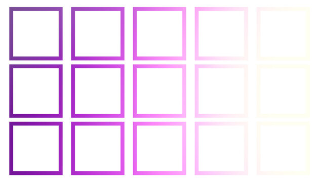 PNG Polaroid instant photo frame isolated. Blank phoo frames png useful for your creativity and web designing apps. Set of blank paper photo frames. PNG image.