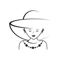 Beauty fashion vector logo design