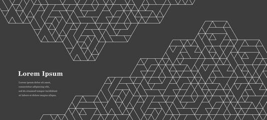 幾何学 抽象 黒 白 ヘキサゴン 背景