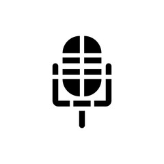 Microphone vector logo design. Mic symbol and icon.
