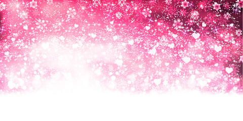 バレンタイン　ハート　雪　背景