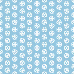 snowflakes blue background christmas seamless pattern