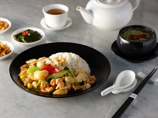 rice with chicken