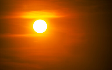 sunset in the sky