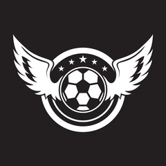 Obraz premium Soccer club logo vector icon