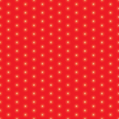 shiny gold stars On a red Christmas background, seamless pattern
