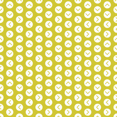 Arrow pattern on yellow background in seamless pattern,vector illustration