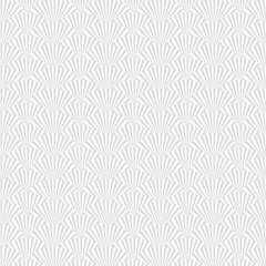 Chinese fans isolated on white background in seamless pattern